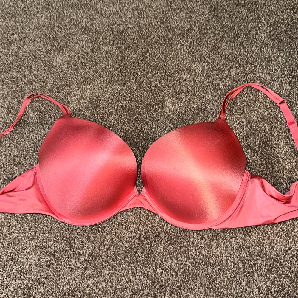 Y2K Hot Pink Push Up Bra 38C